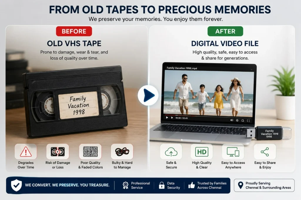Ultimate Guide To Vcr Vhs And Cassette To Digital Conversion In Chennai